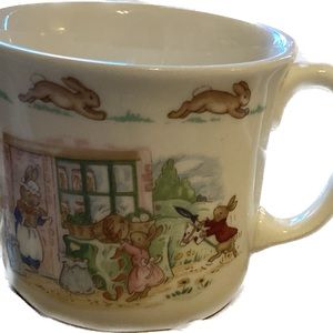 Royal Doulton Bunnykins Carrots Bone China Cup Mug England 1936